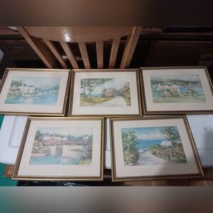 Gold Framed Art Set